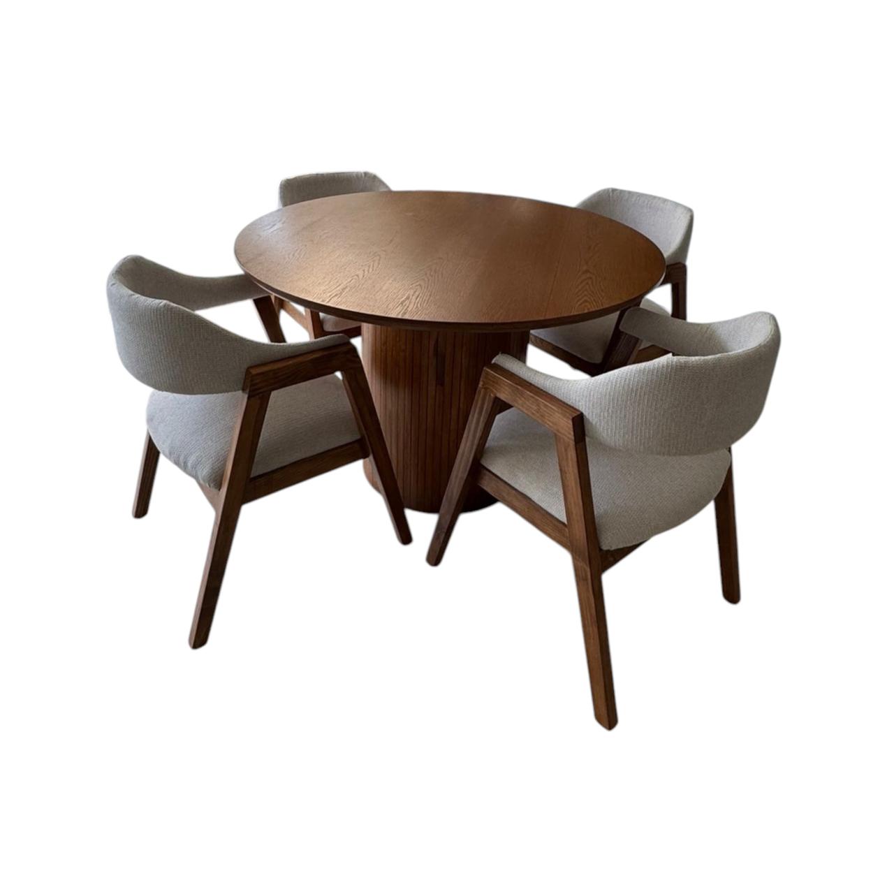 Comedor Verona para 4 personas Pino