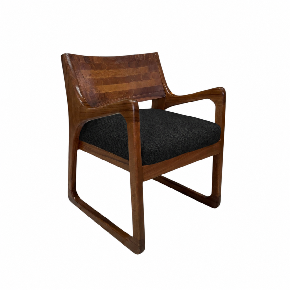 Silla Aria de Parota en Negro
