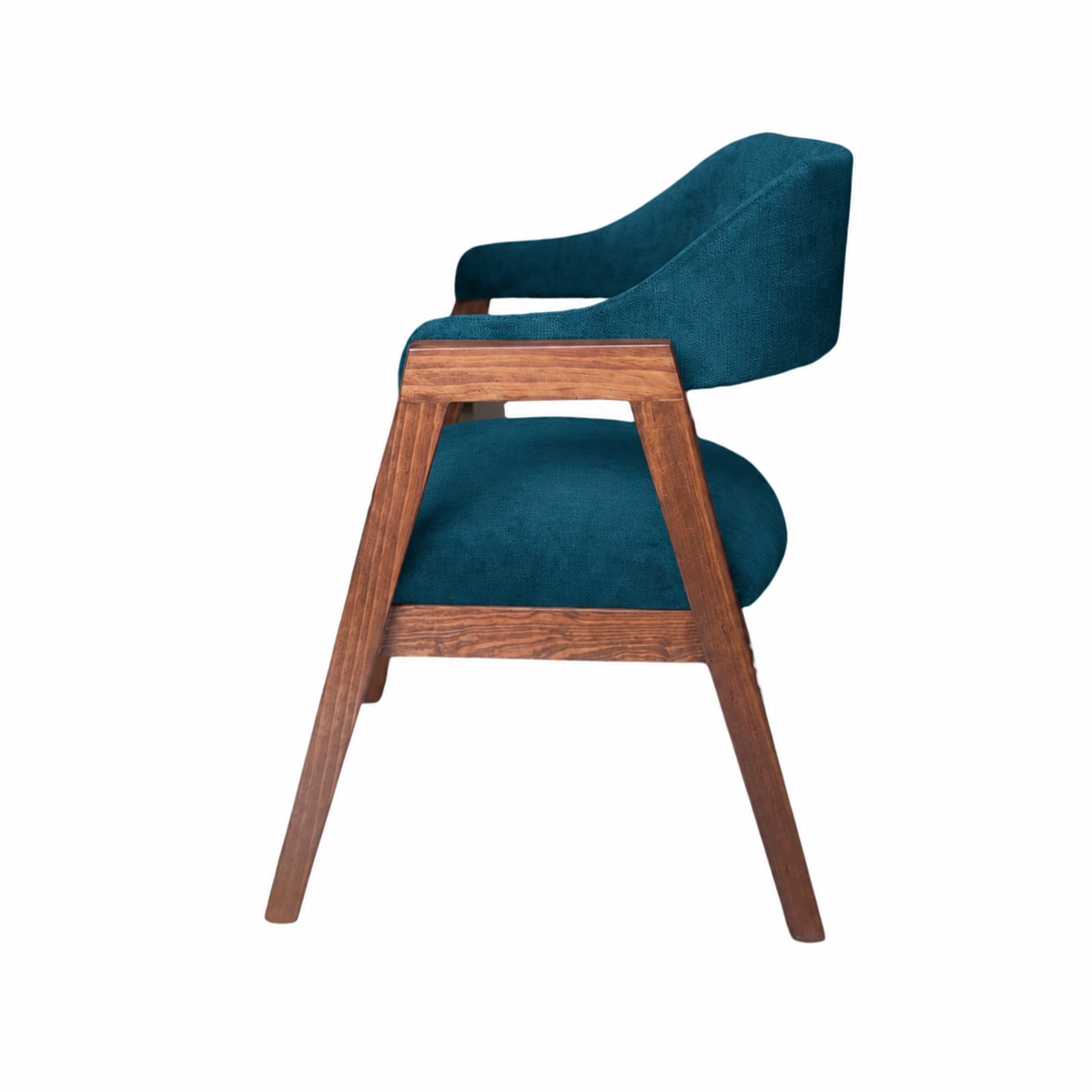 Silla Verona Pino en Azul petróleo