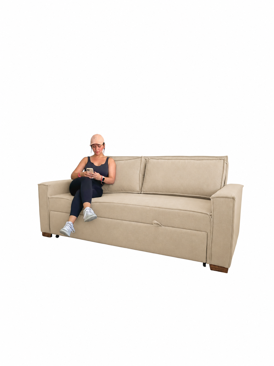 Sofá Cama Alfa en Beige arena