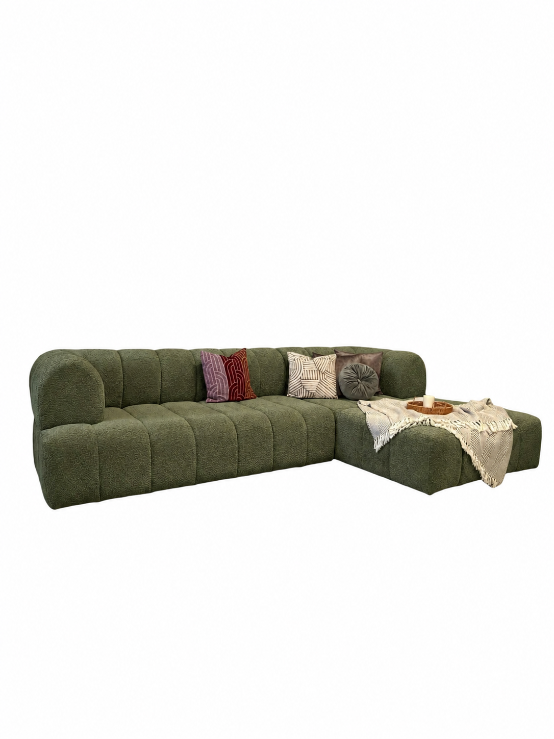 Sala Tokio en Verde olivo